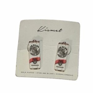 Kismet White Claw Can Earrings